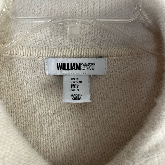 William Rast Cream Button-Front Knit Shacket - Picture 2 of 3